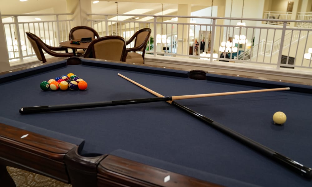 Shoot some pool at The Carriage House