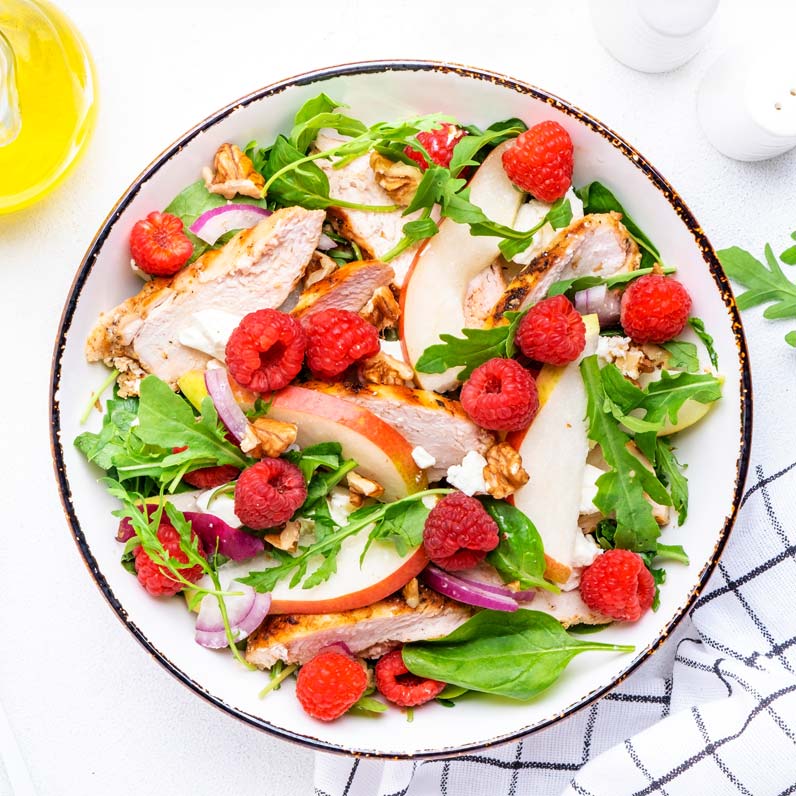 The Carriage House chicken salad with fruit