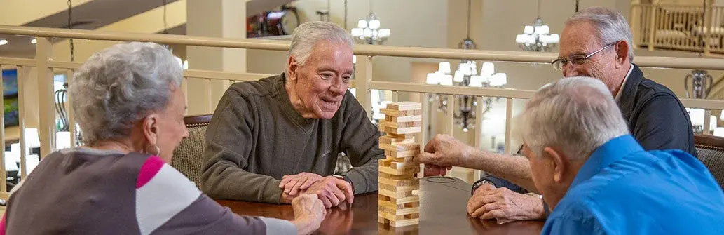 The Carriage House hawthorn senior living seniors playing games