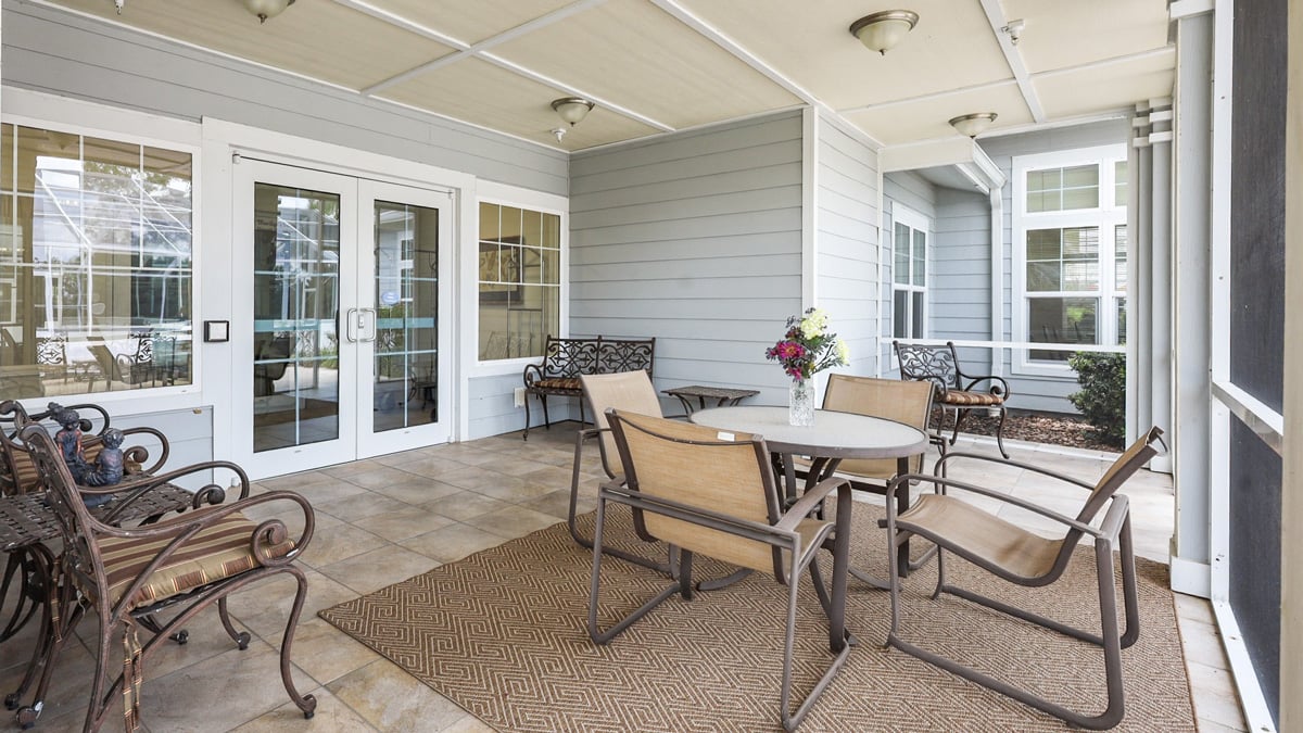 The Carriage House patio