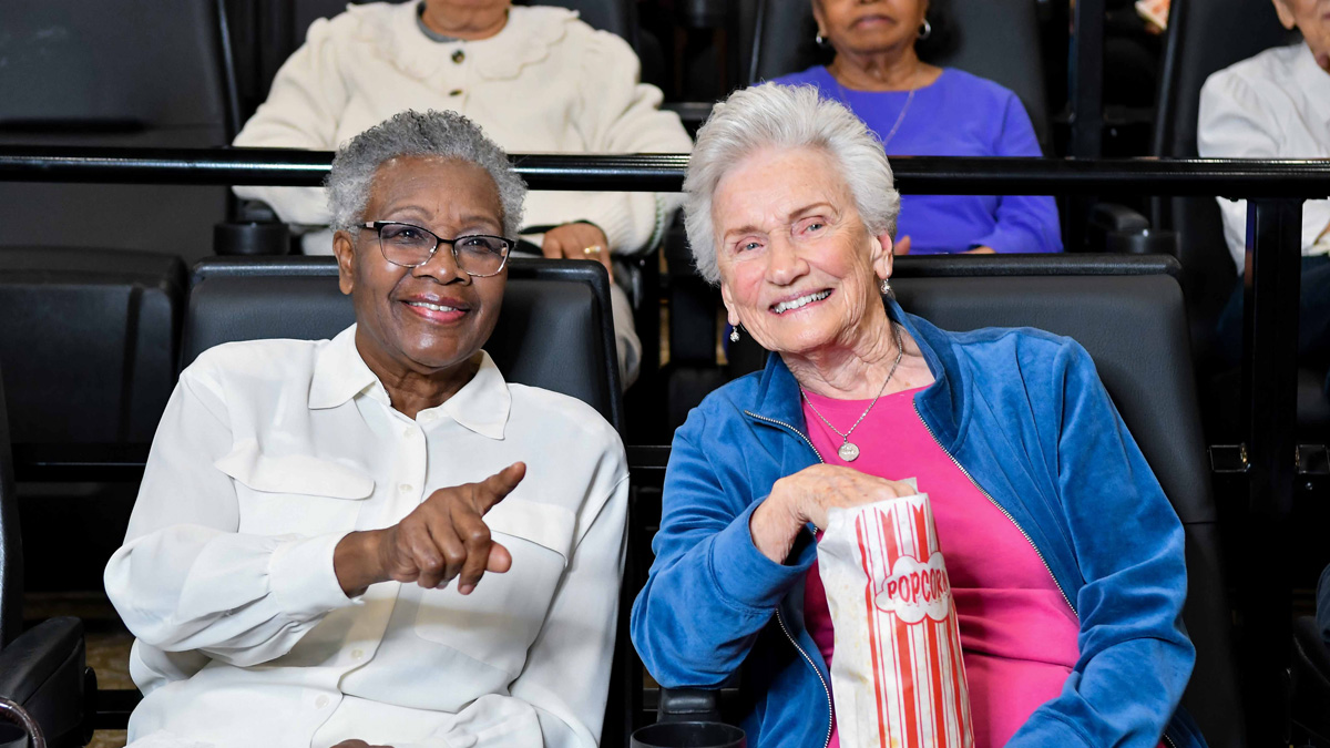 The Carriage House residents in theater