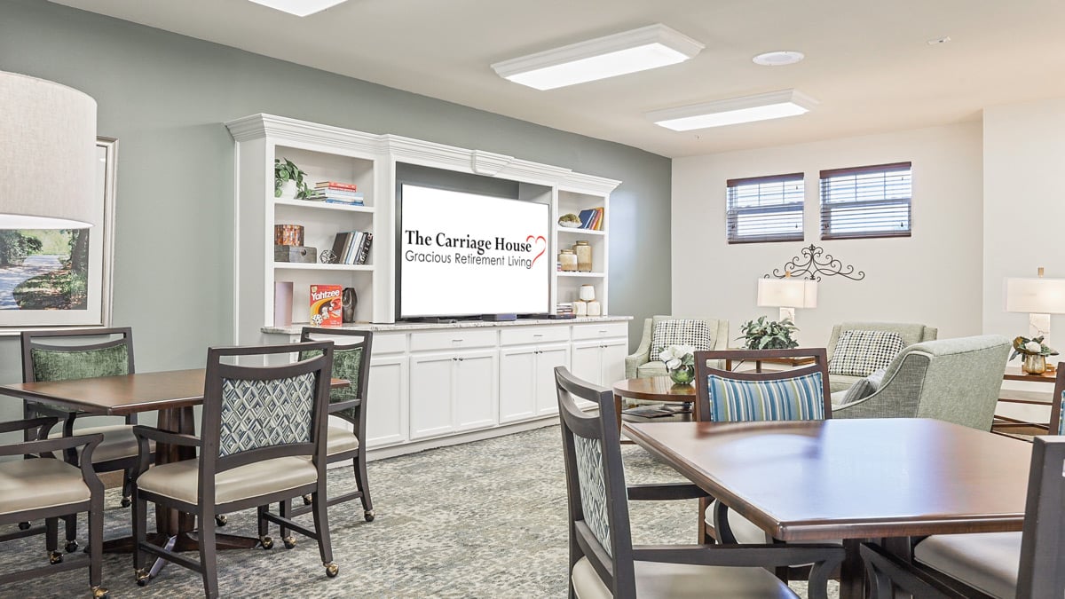 The Carriage House TV room